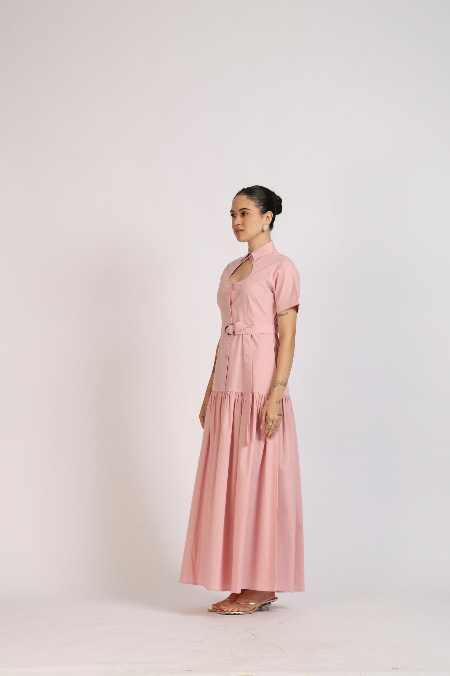 Teardrop Neck Dress