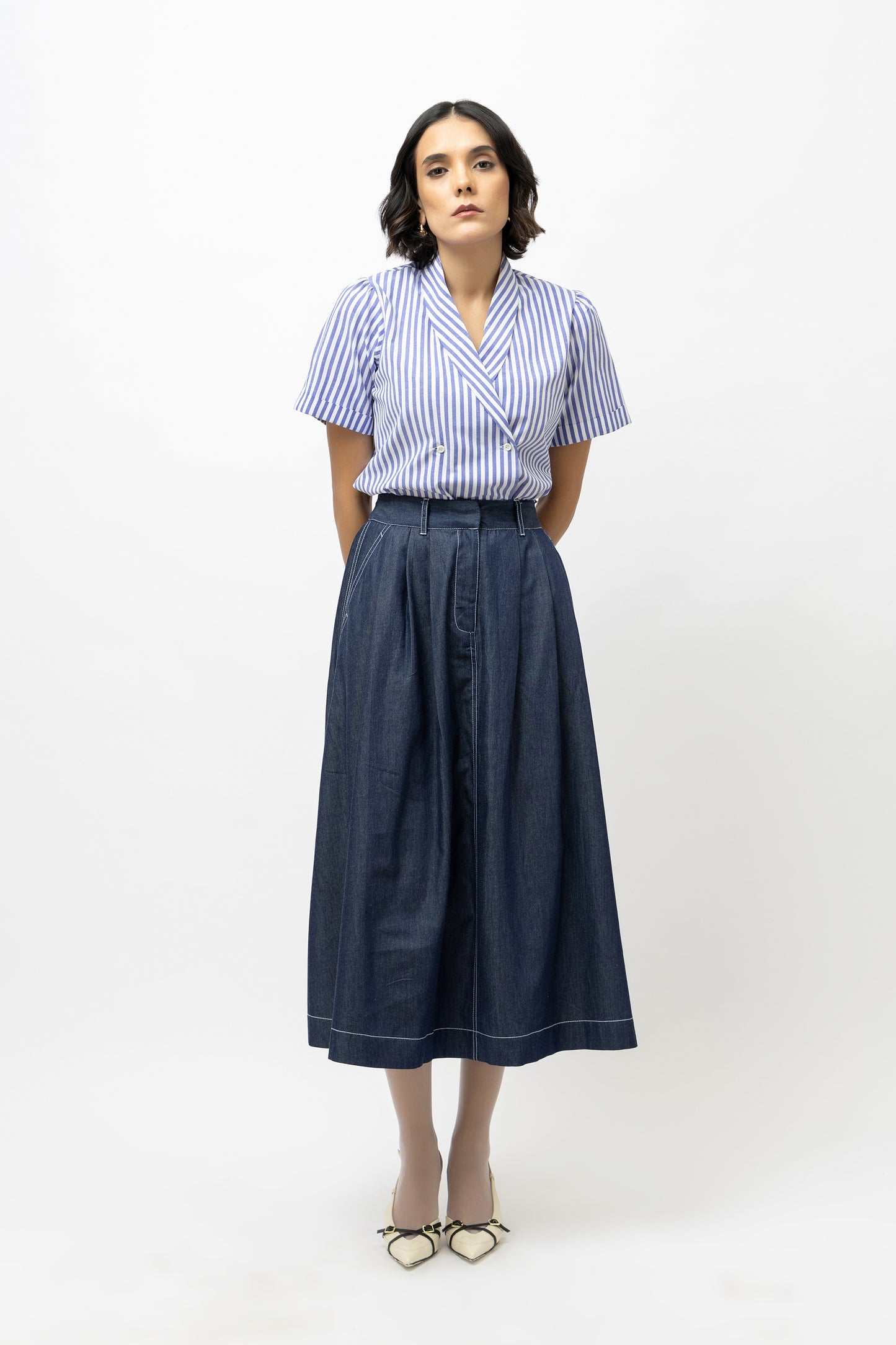 Stitchline Skirt Denim