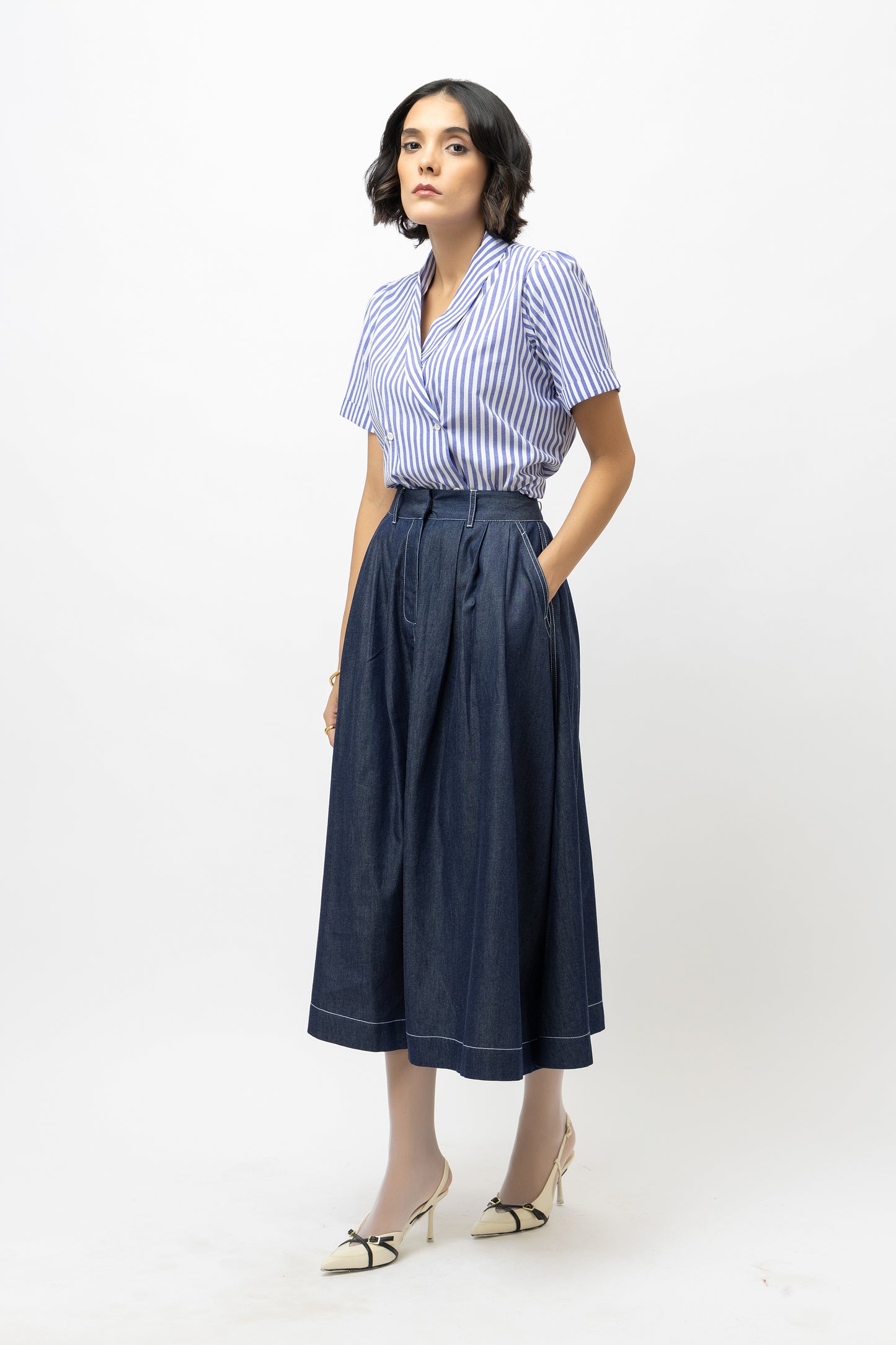Stitchline Skirt Denim