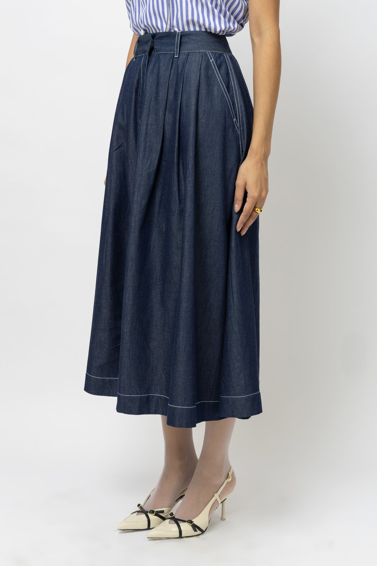 Stitchline Skirt Denim