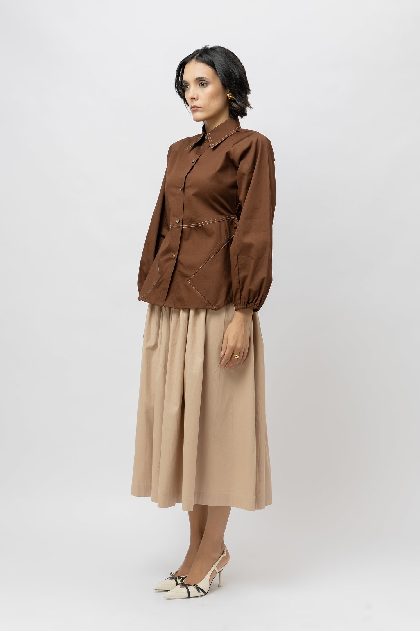 Mocha Skirt Set