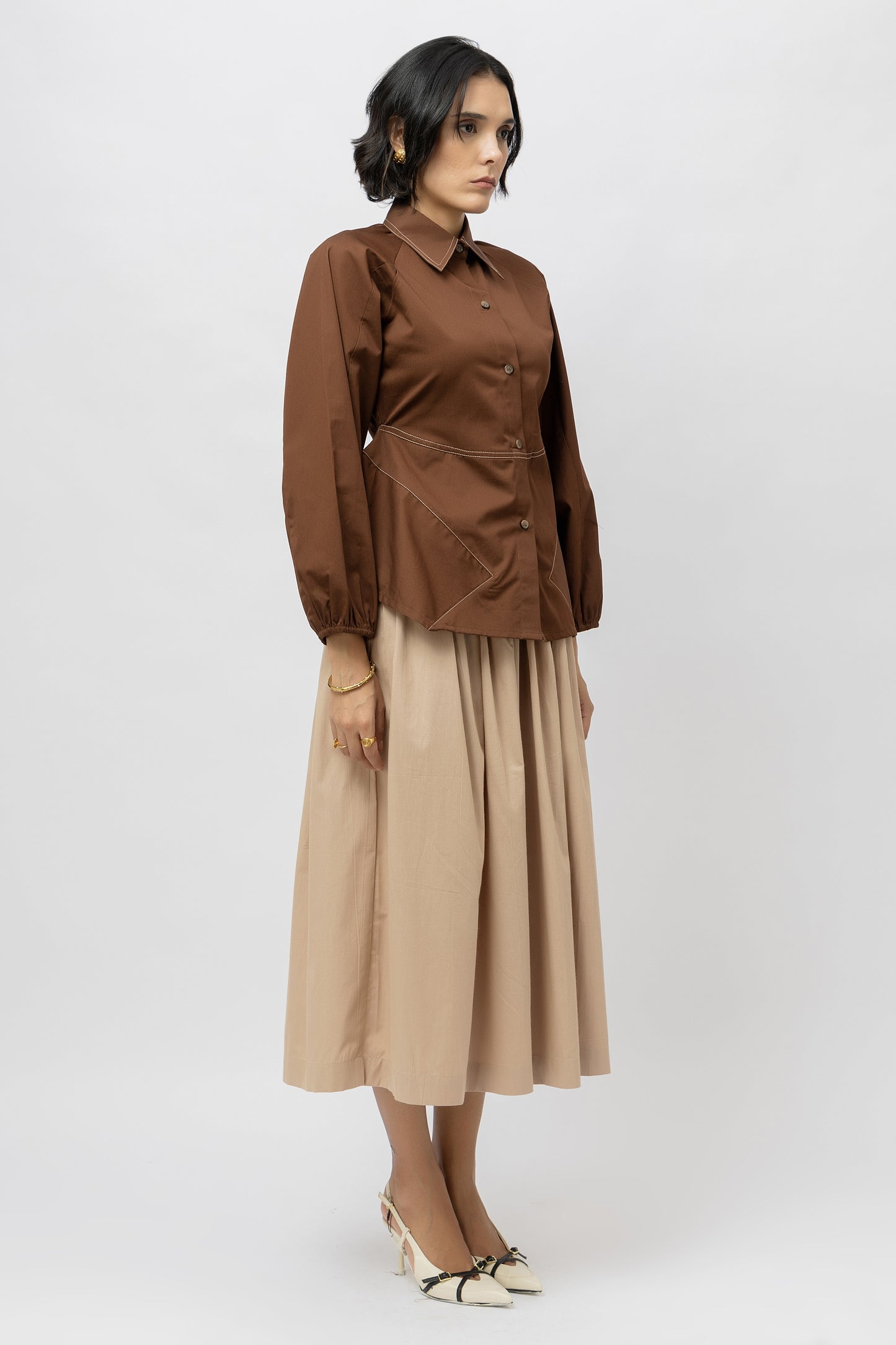 Mocha Skirt Set