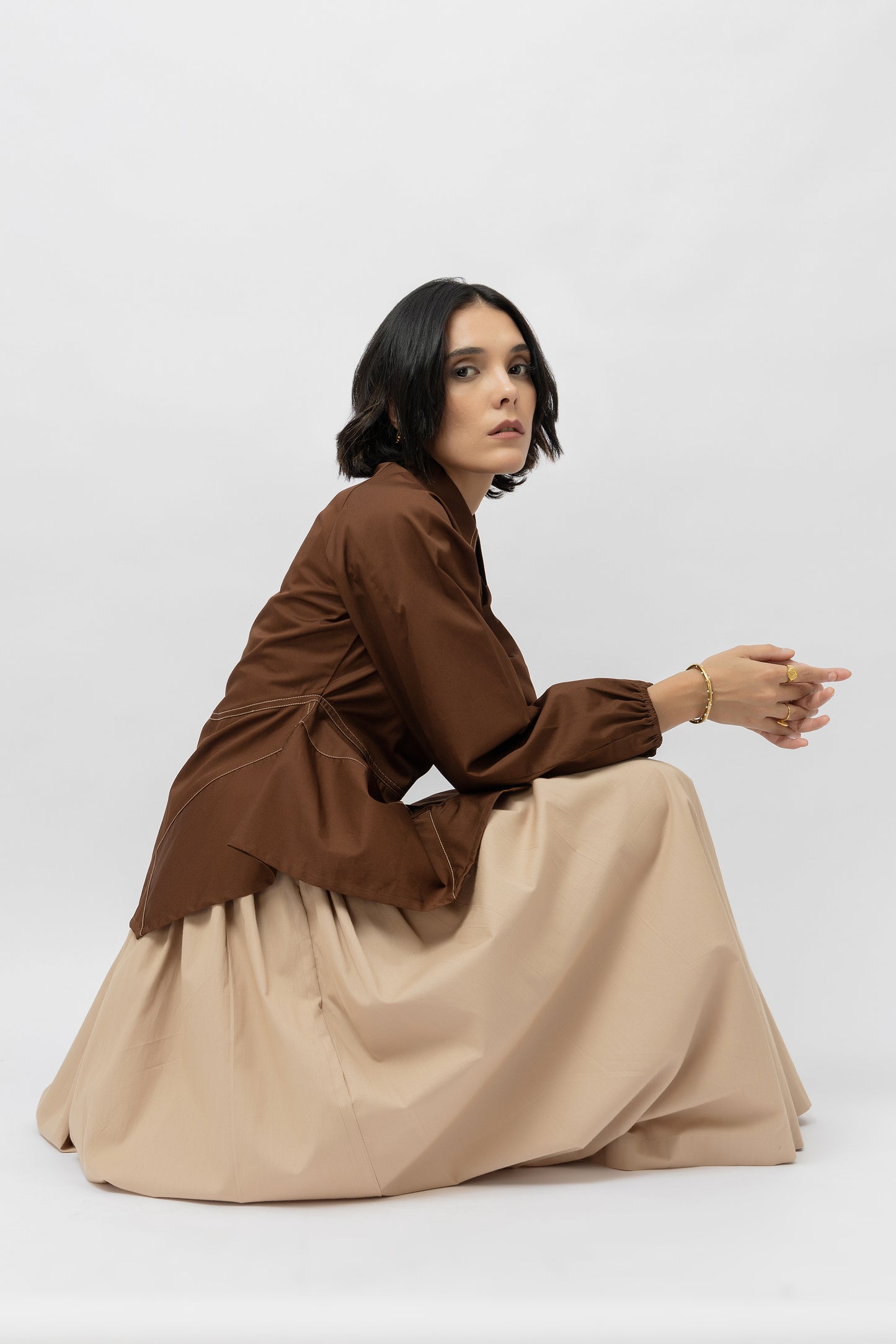 Mocha Skirt Set