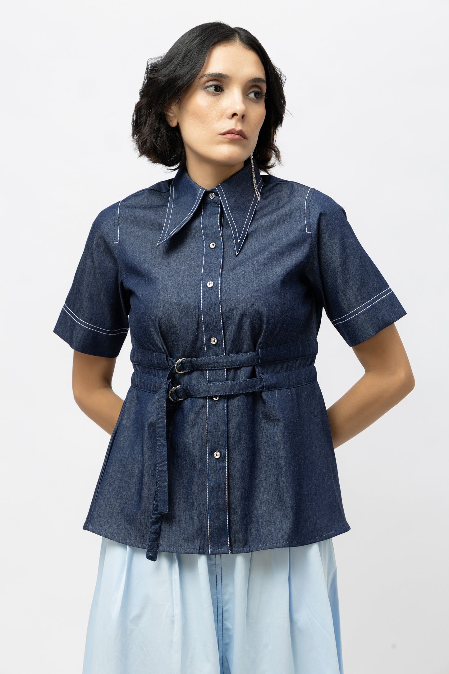 Denim Twin Belt Set