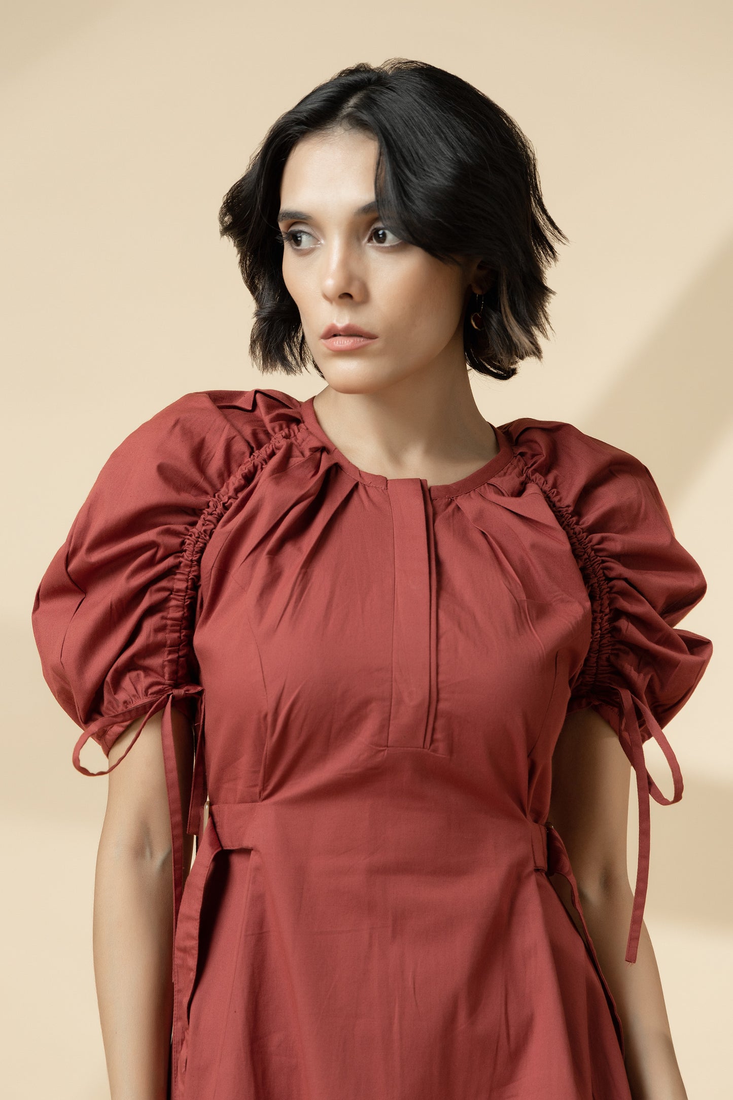 Go-to Statement Dress Red