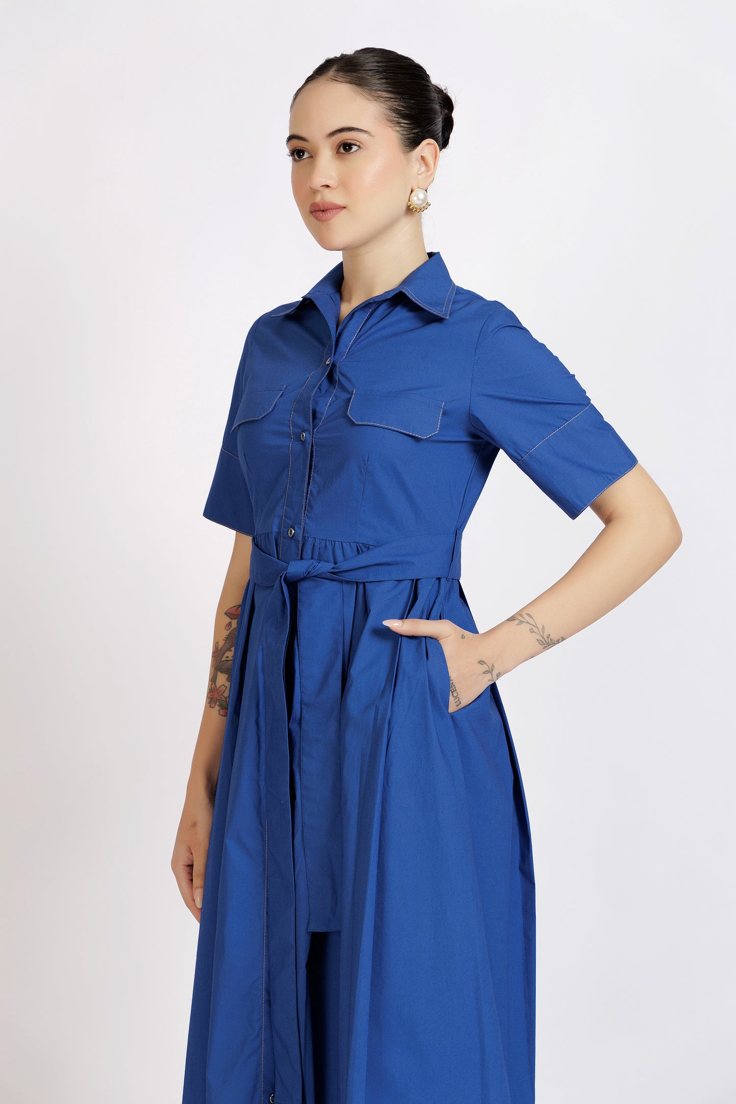 Bold Blue Dress