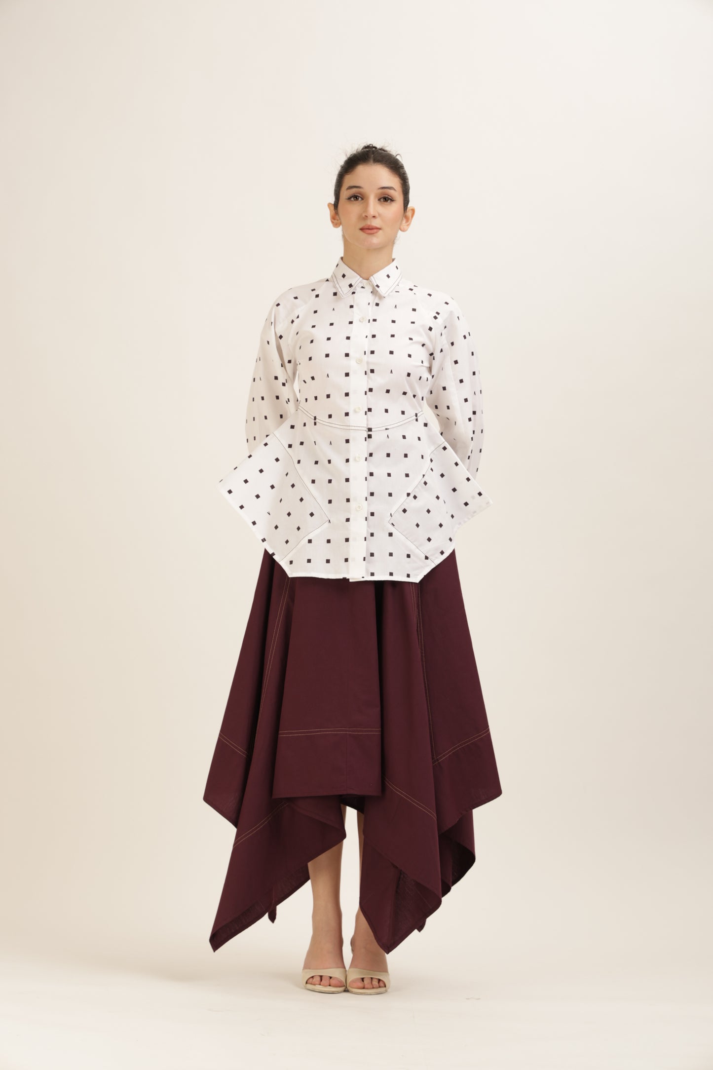 Angular Hem Skirt