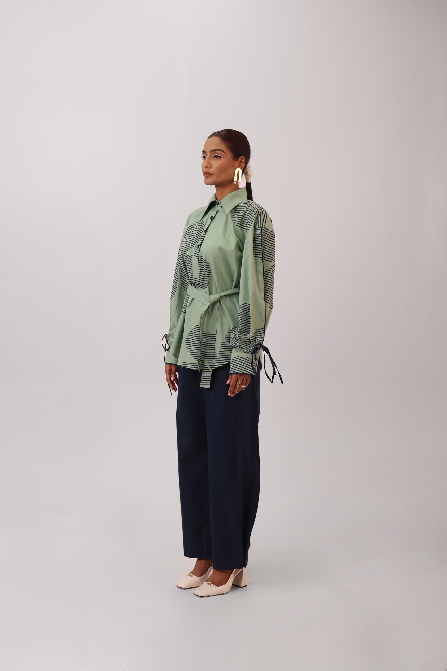 Half Placket Shirt Printed