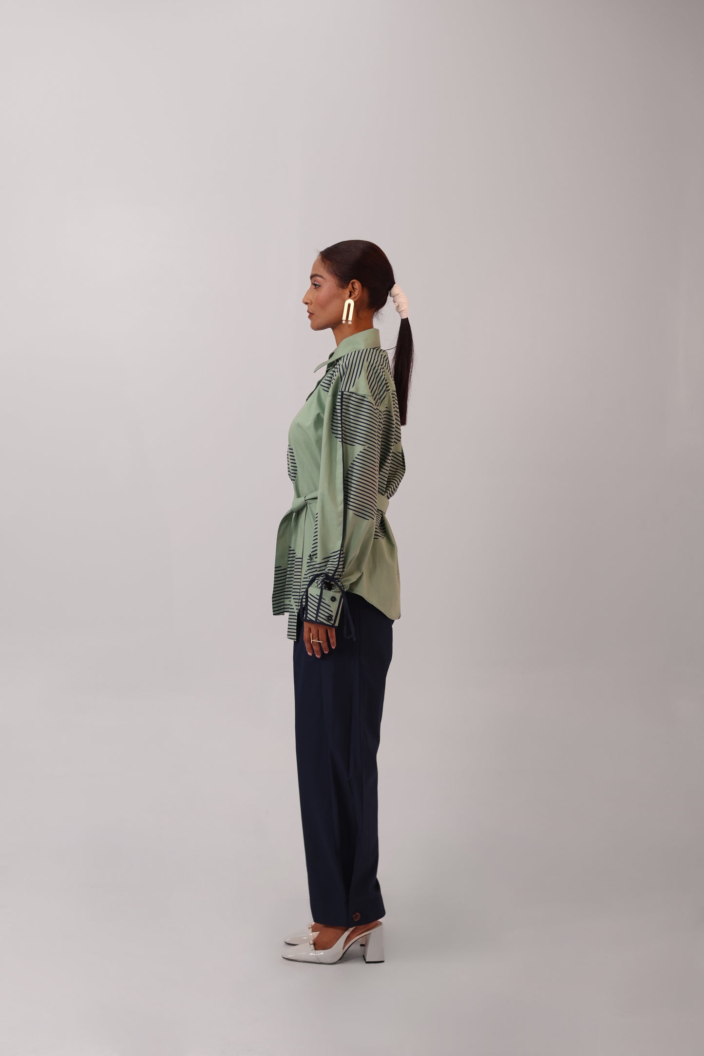 Half Placket Shirt Printed
