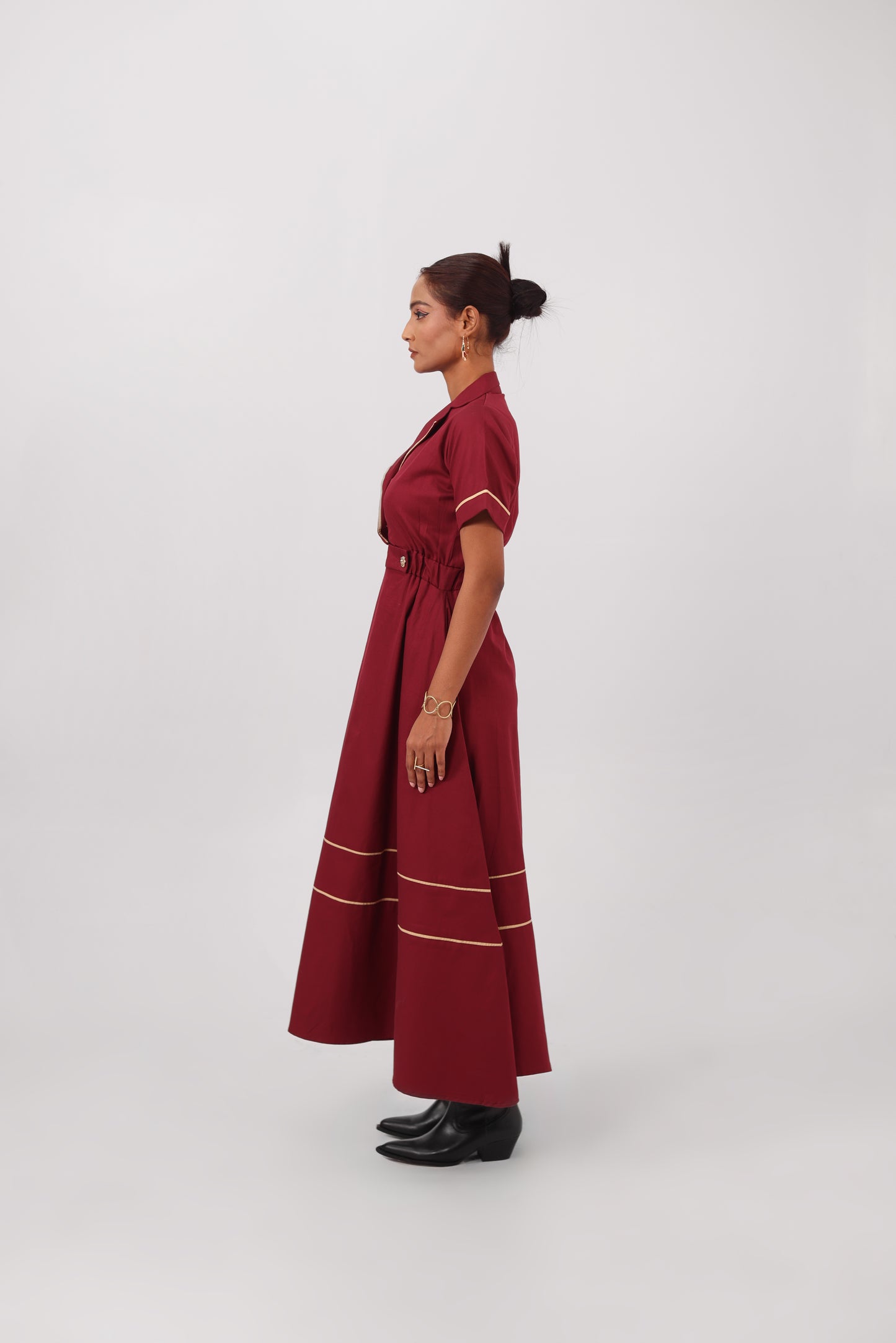 Blazer Dress Maroon