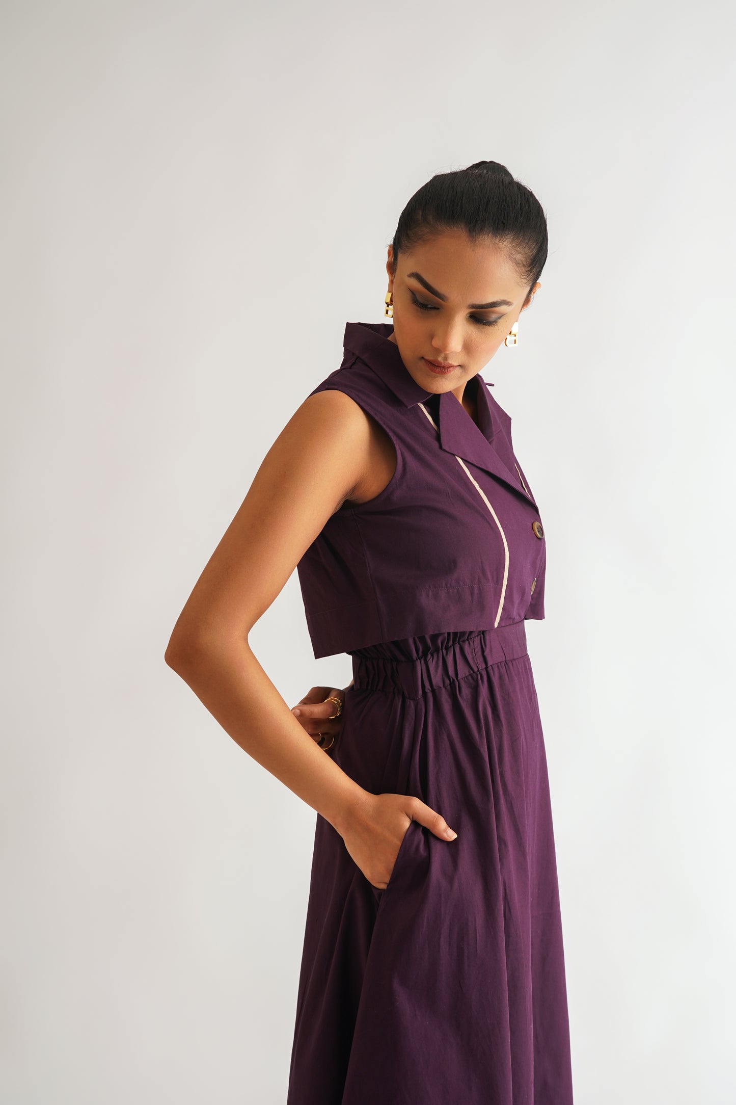 Waistcoat Colorblock Dress