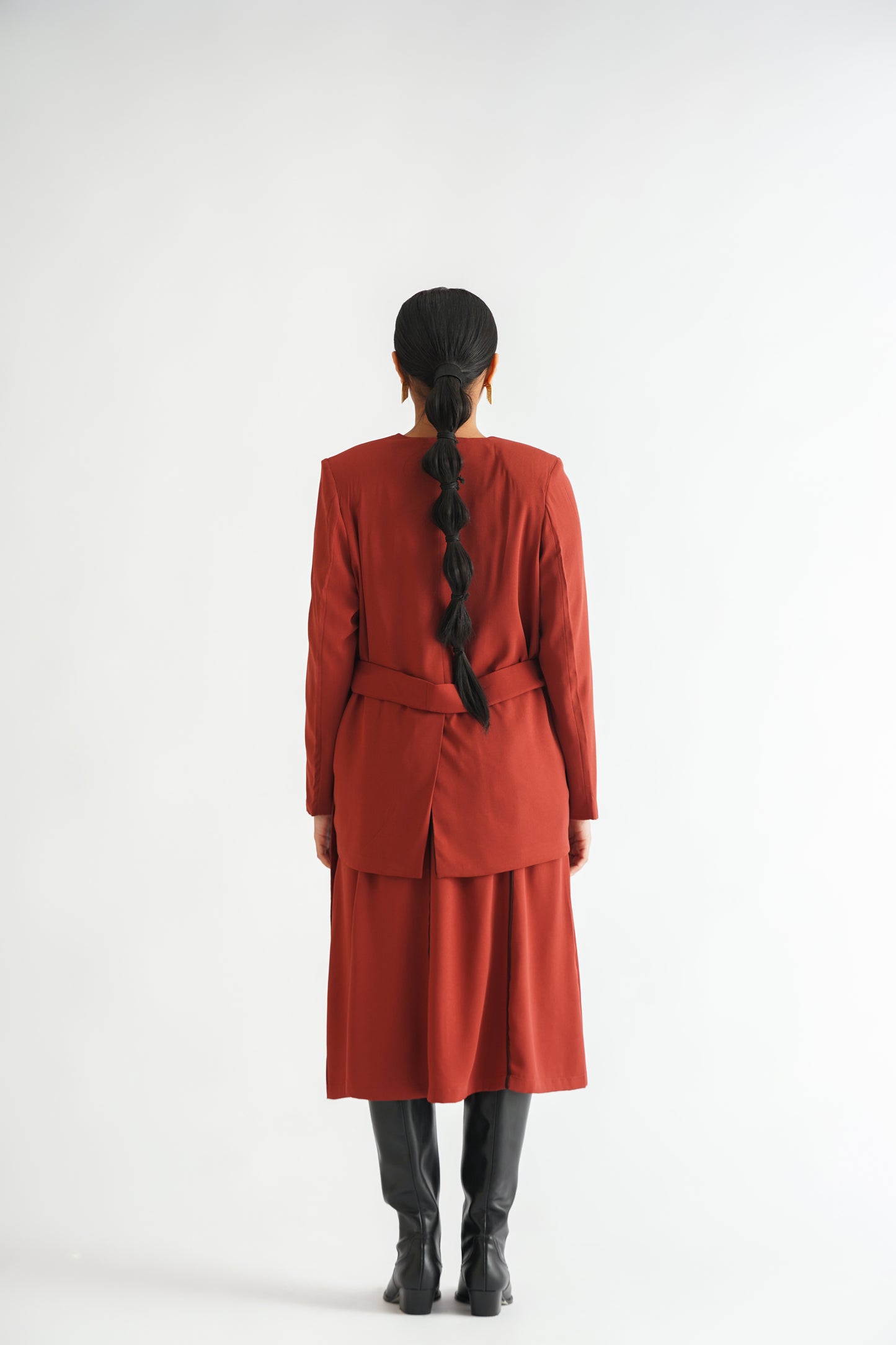 Red Flare Skirt