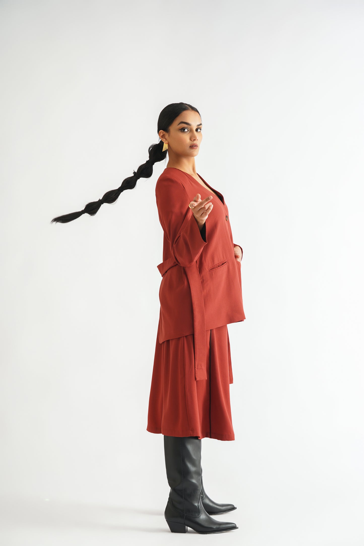 Neo Red Blazer Set