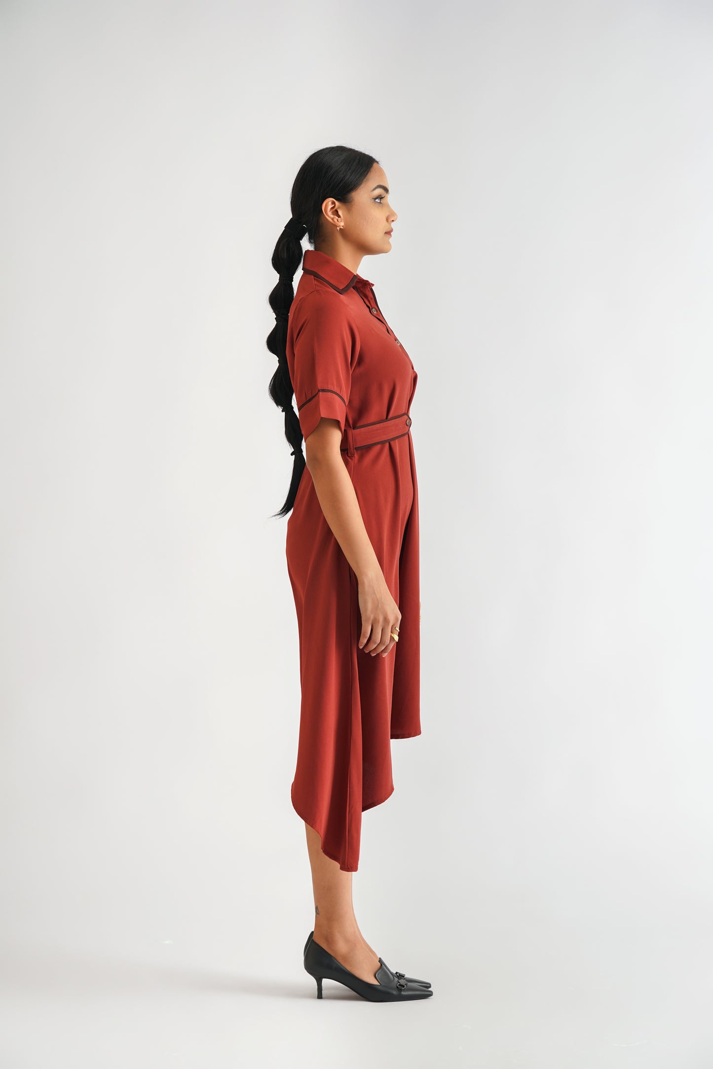 Asymmetric Polo Dress