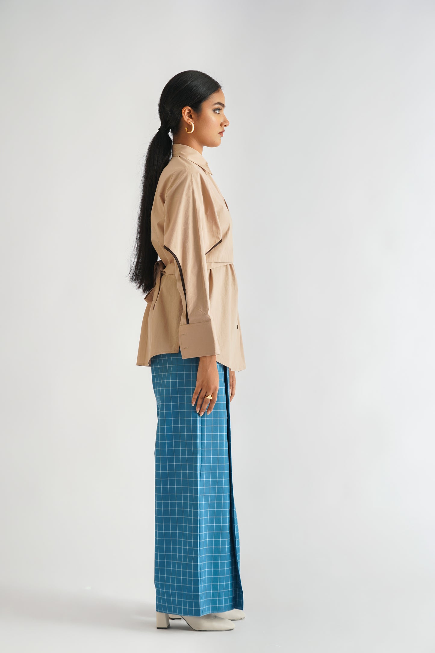 Wrap Shirt Beige