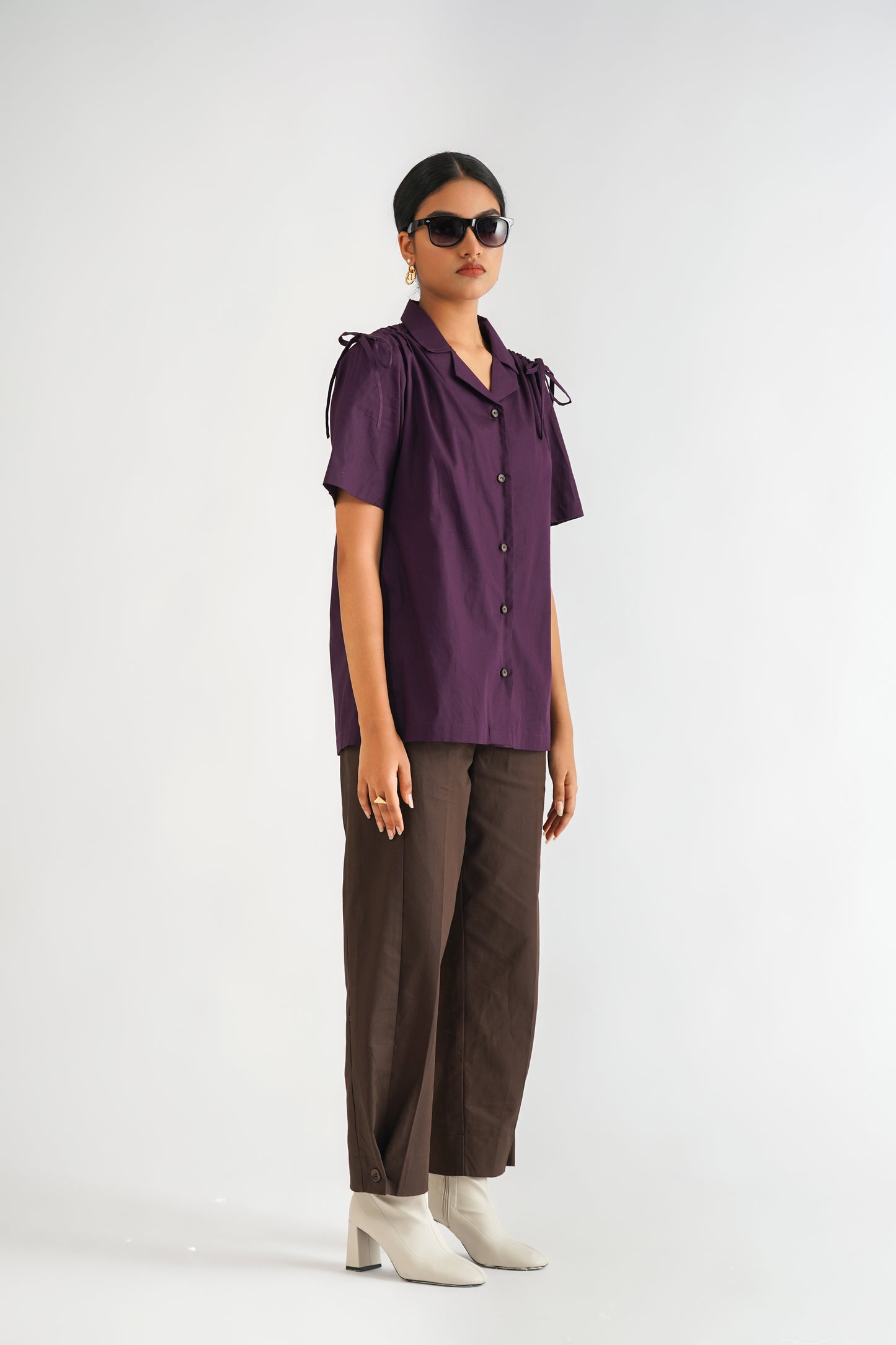 Shoulder Tie Shirt