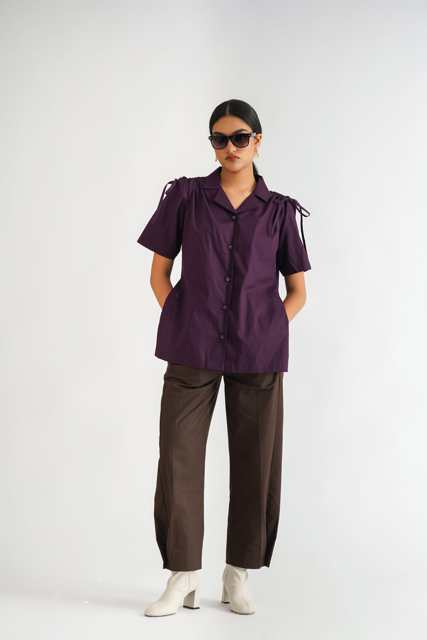 Shoulder Tie Shirt
