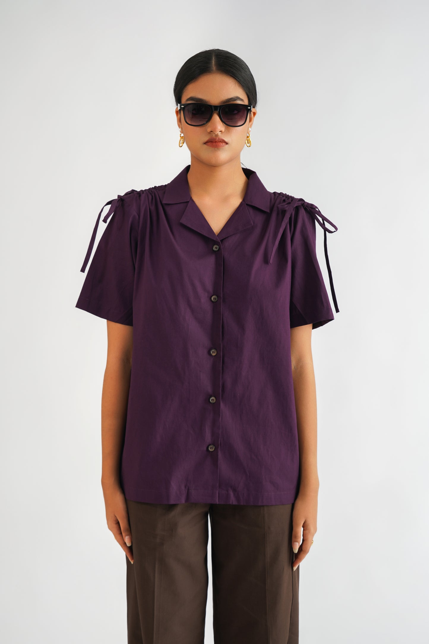 Shoulder Tie Shirt