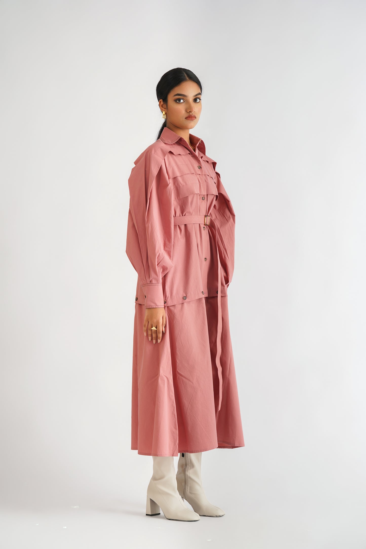 Pleated Convertible Dress
