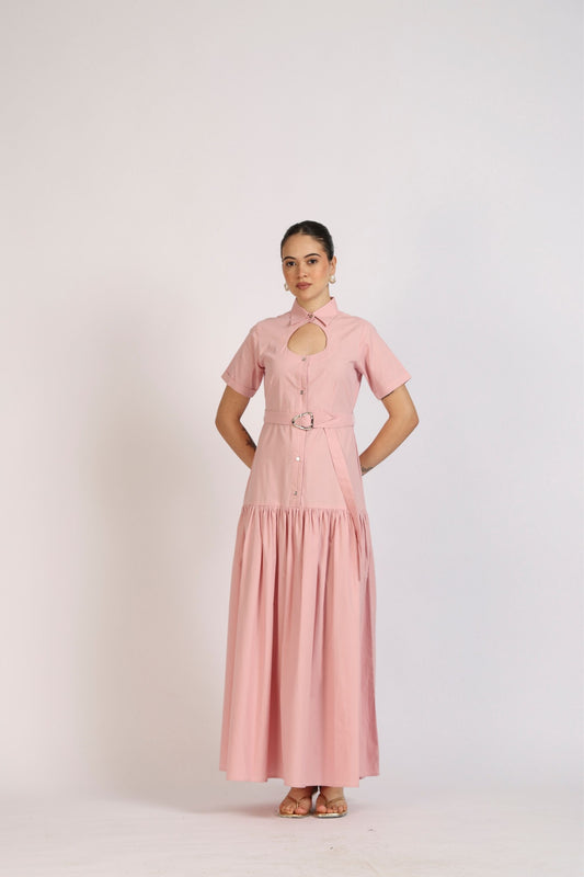 Teardrop Neck Dress