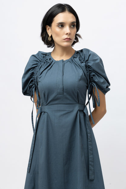 Go-to Statement Dress Teal