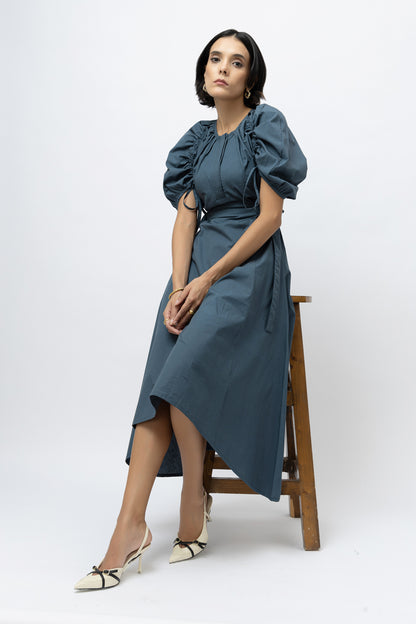 Go-to Statement Dress Teal