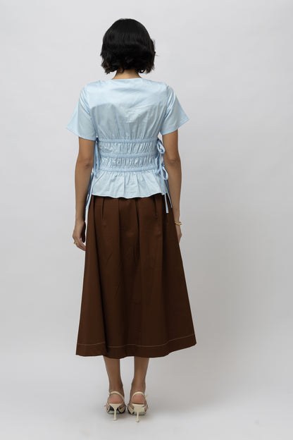 Brunch Blue Skirt Set