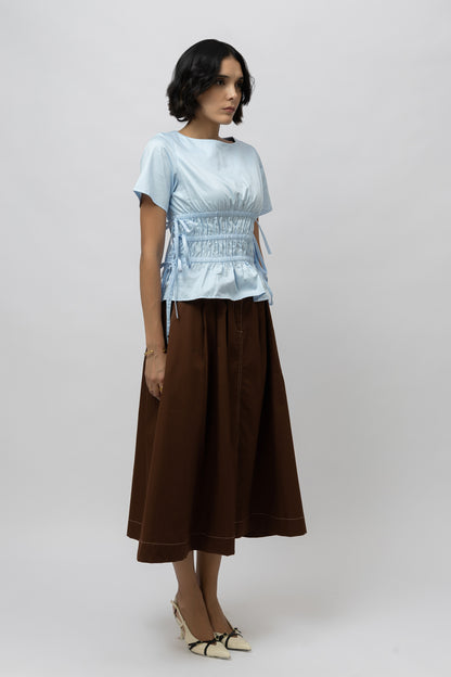 Brunch Blue Skirt Set