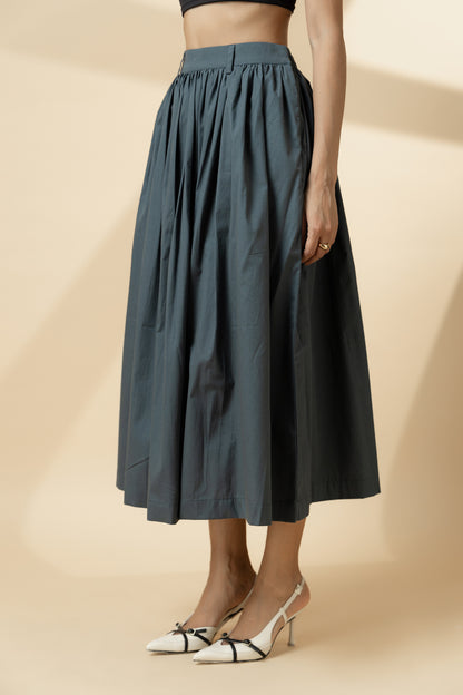 Gathered Skirt Teal