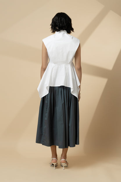 Holiday Hem Shirt White