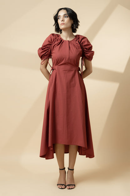 Go-to Statement Dress Red