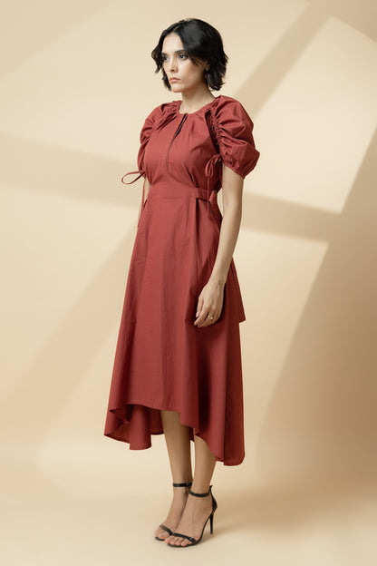 Go-to Statement Dress Red