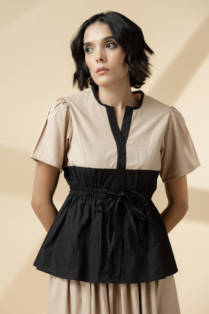 Easy Elastic Top Beige