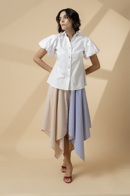 Cloud Sleeve Shirt White