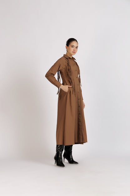 Buttoned String Dress