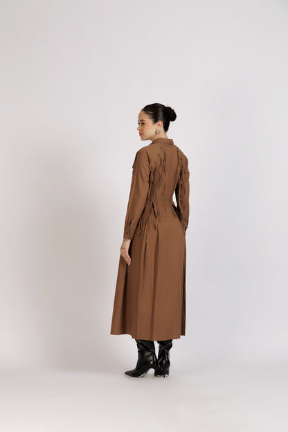 Buttoned String Dress