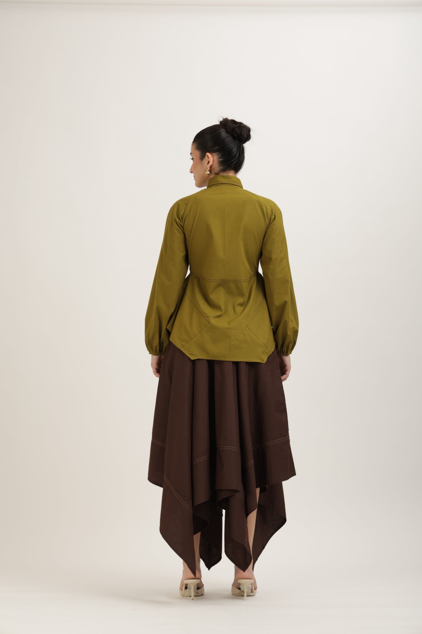 Flared Stitchline Shirt