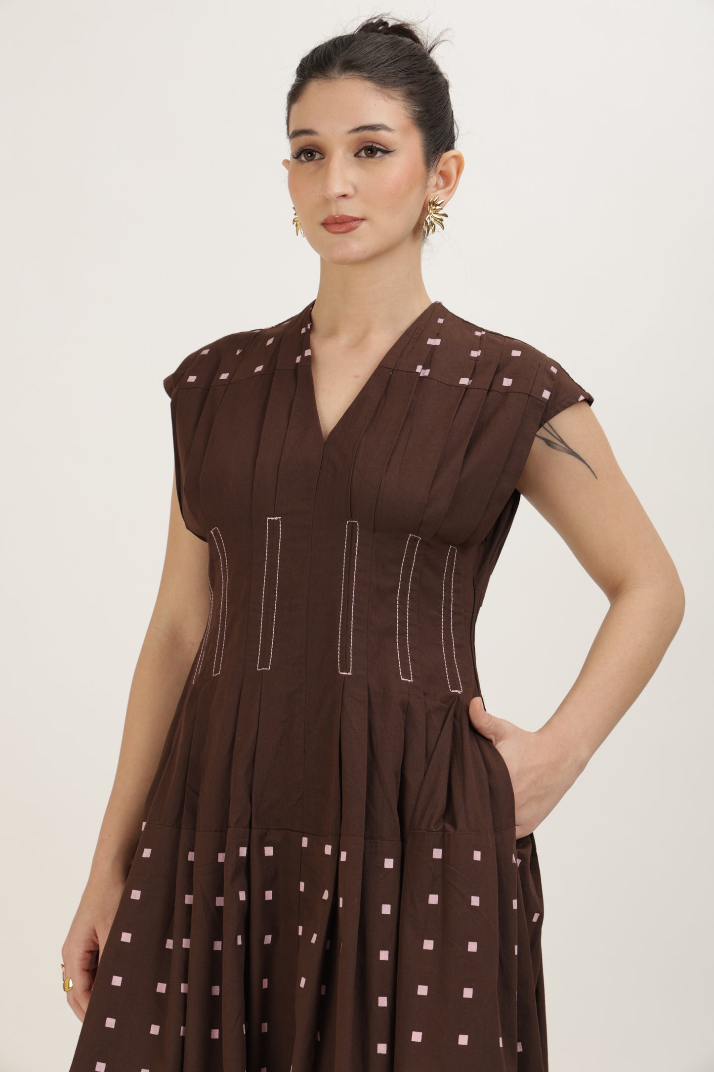 Soft Pleat Dress