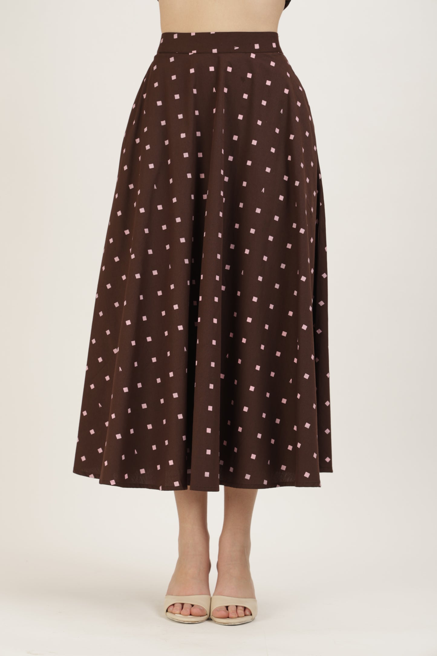 Pleated Hem Printed Set
