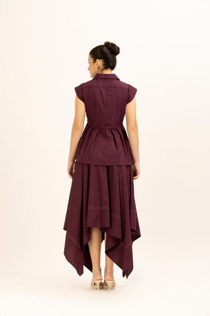 Angular Hem Skirt