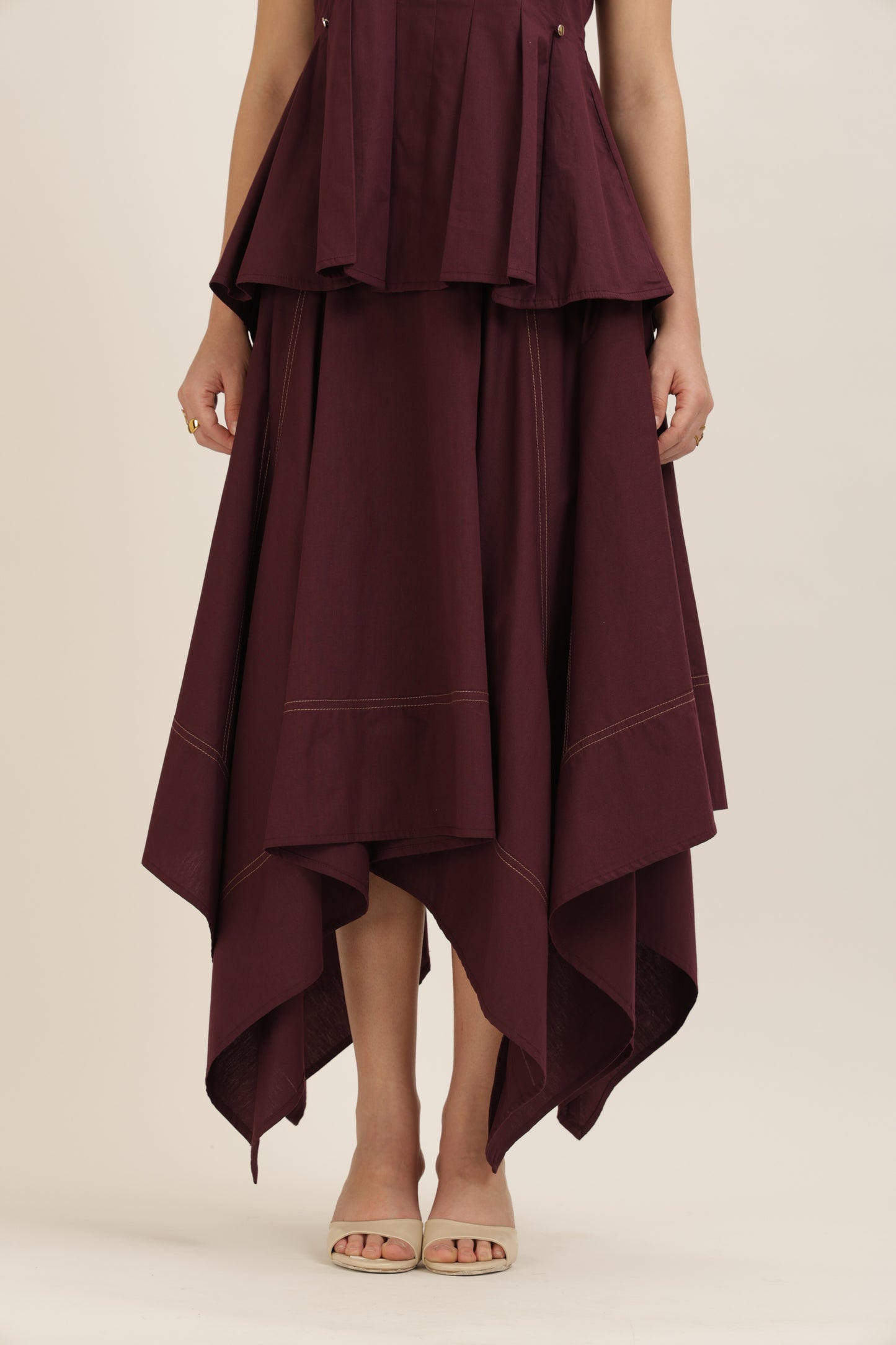 Angular Hem Skirt