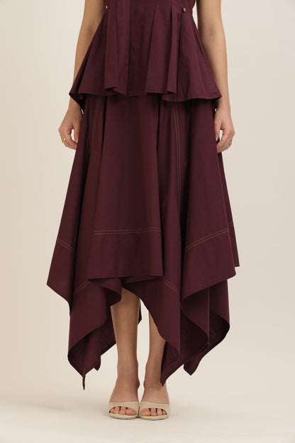 Angular Hem Skirt