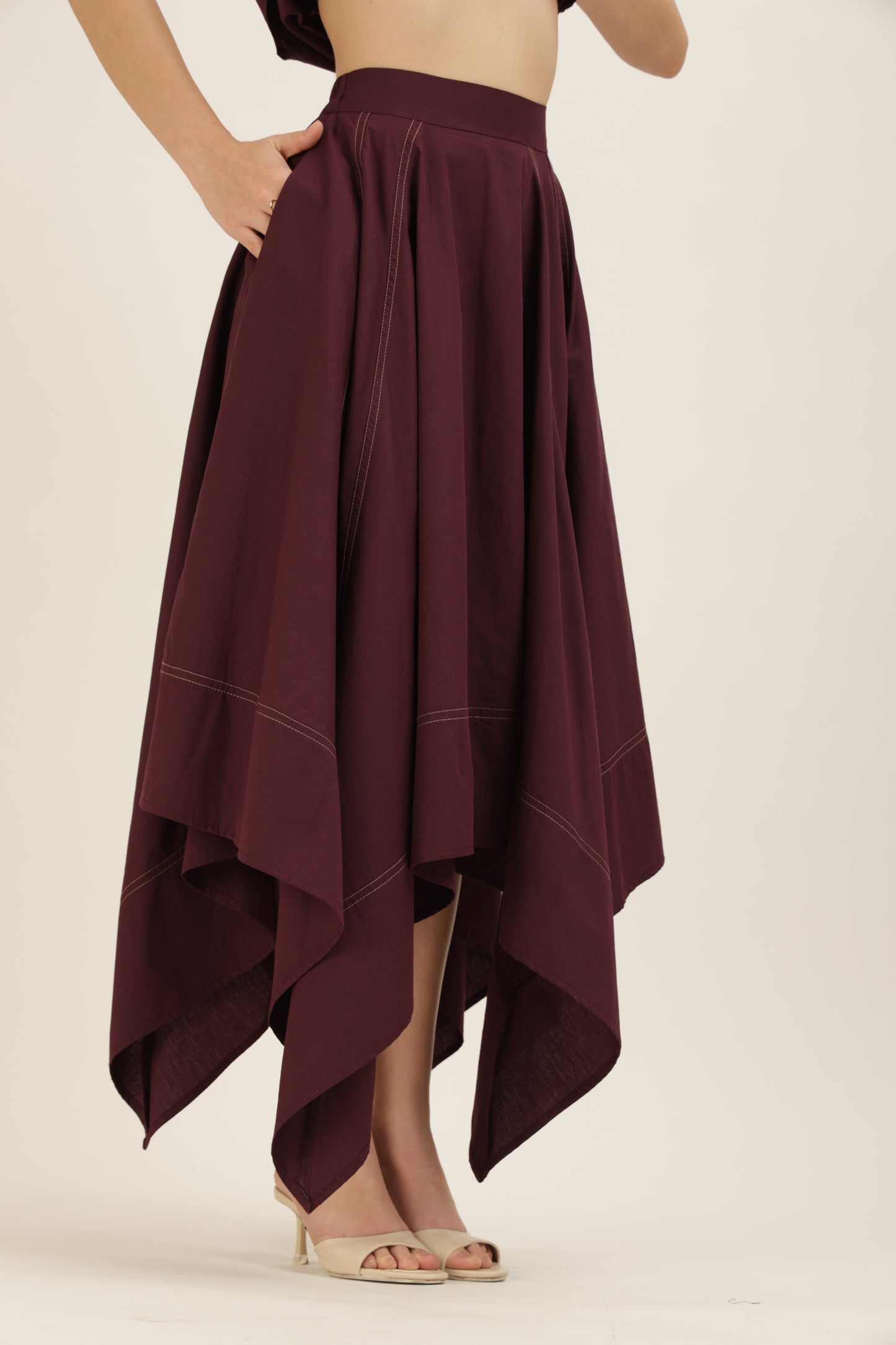 Angular Hem Skirt