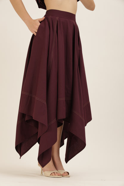 Angular Hem Skirt