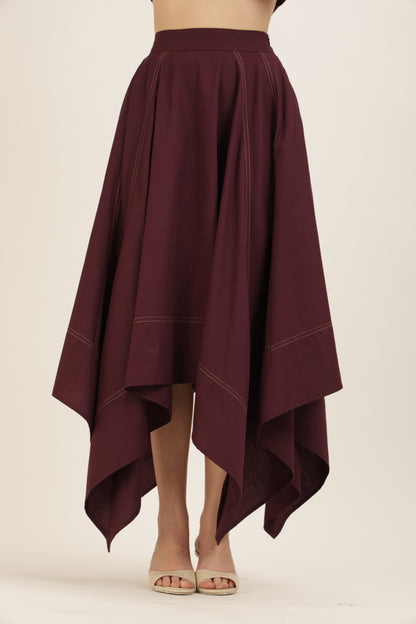 Angular Hem Skirt