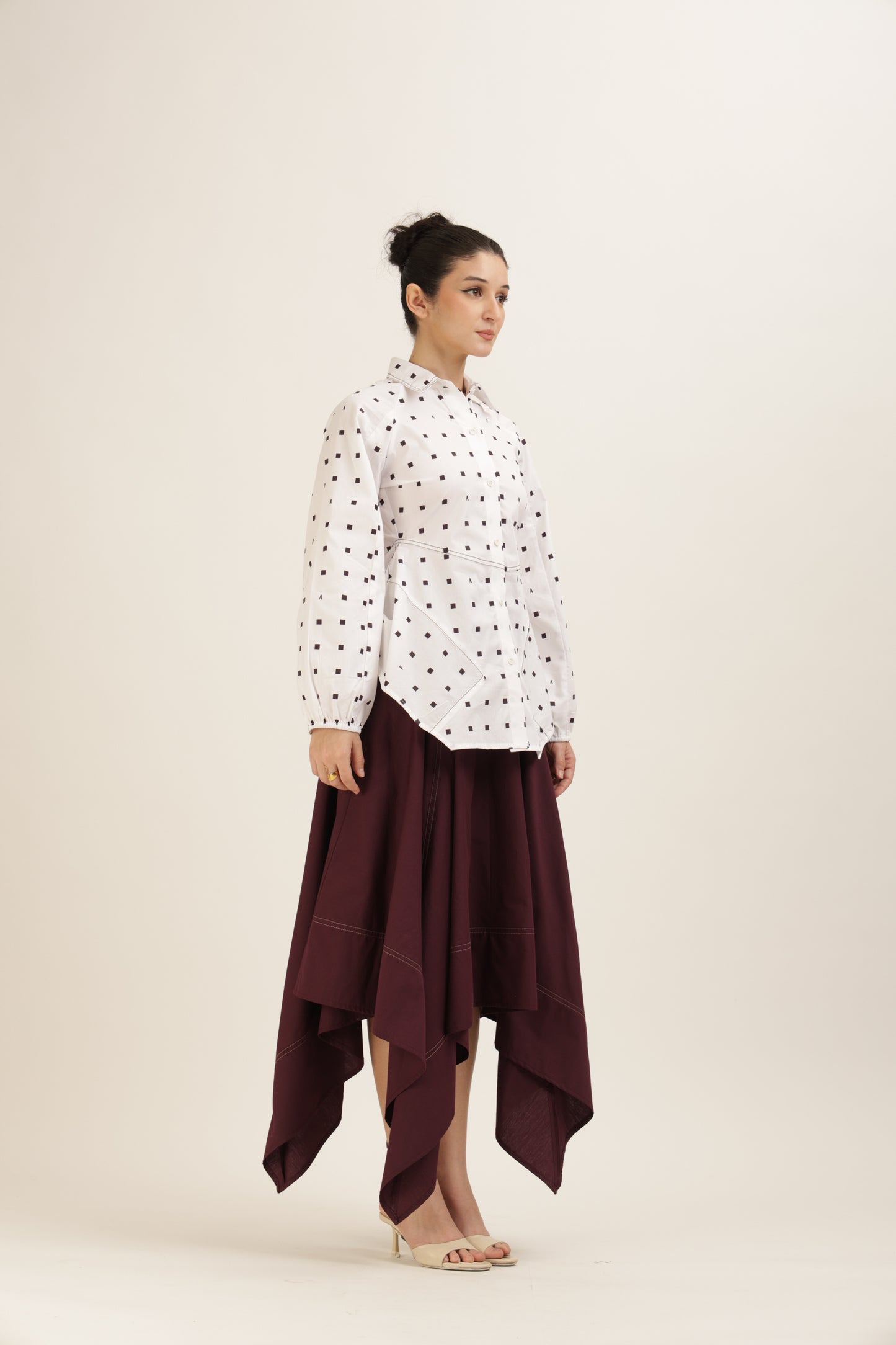 Printed Flared Stitchline Set