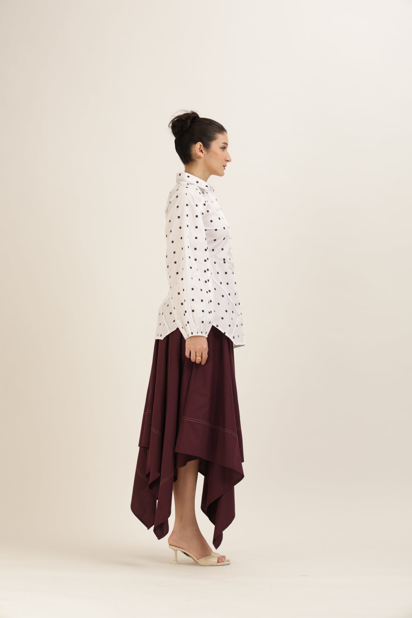 Printed Flared Stitchline Set