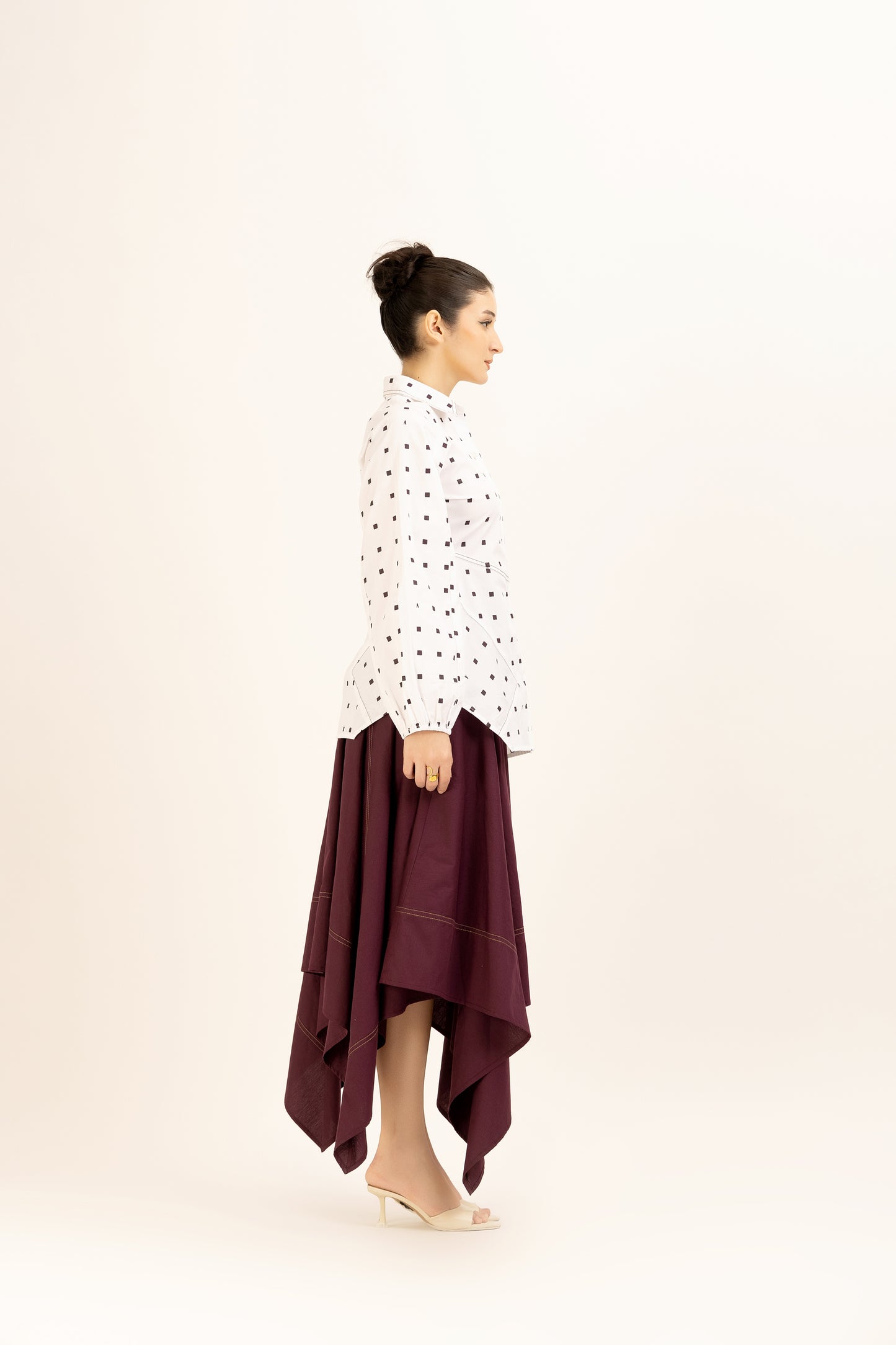 Printed Flared Stitchline Set