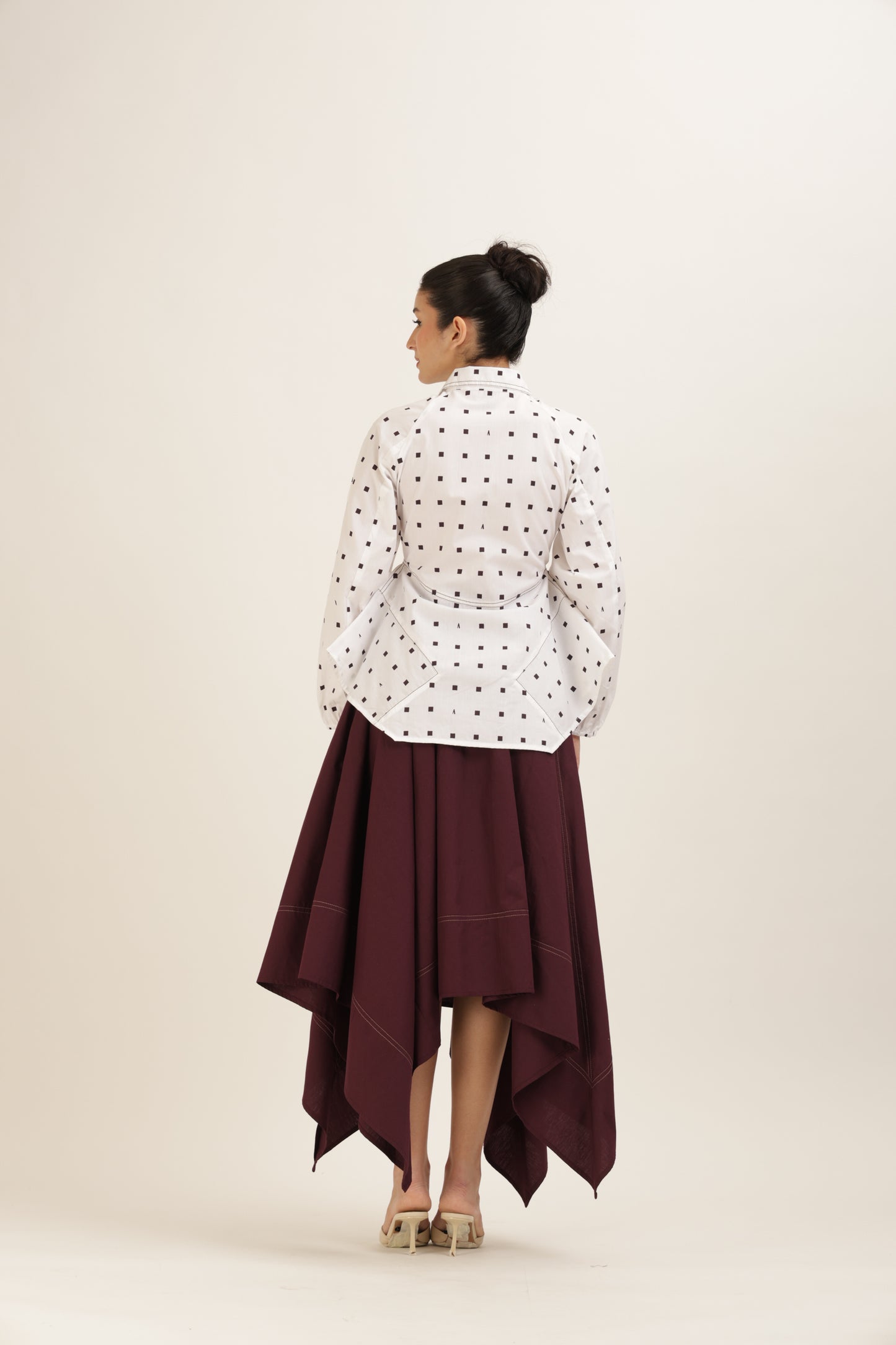 Flared Stitchline Shirt
