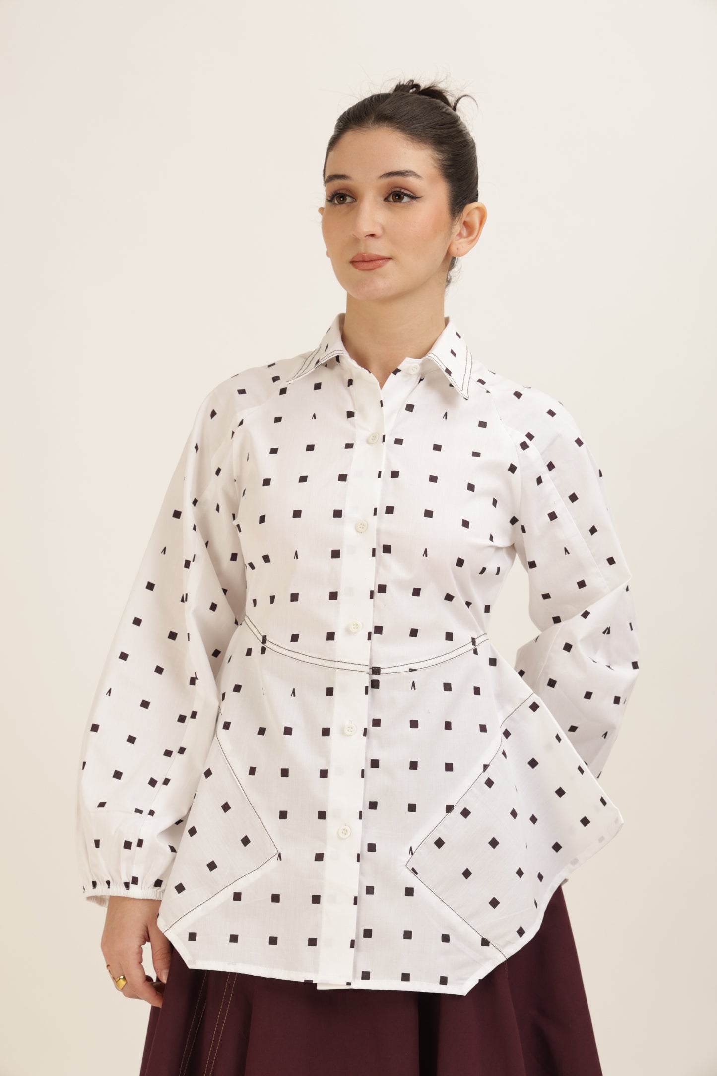 Printed Flared Stitchline Set